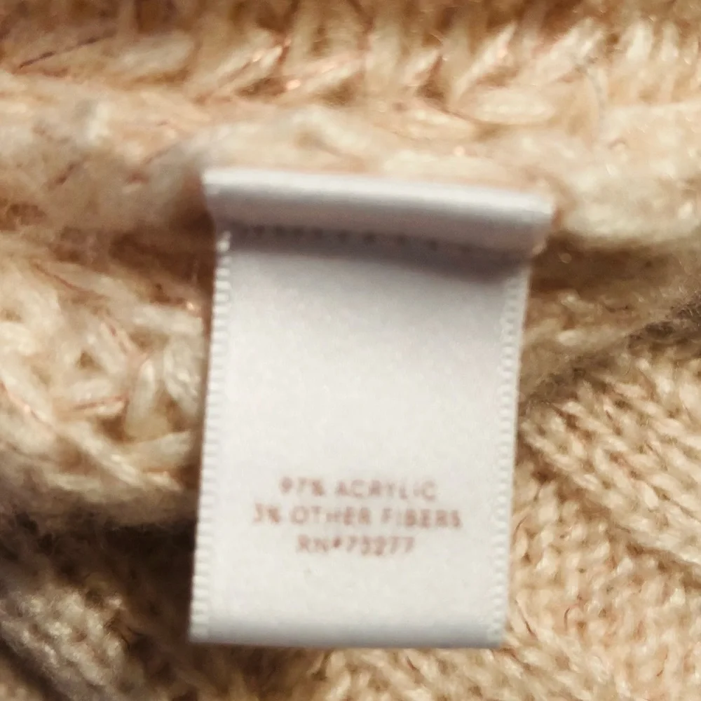 LC Lauren Conrad loose weave funnel neck pullover sweater S - Picture 14 of 14